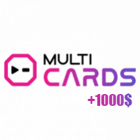 1000$ на баланс в сервисе Multicards